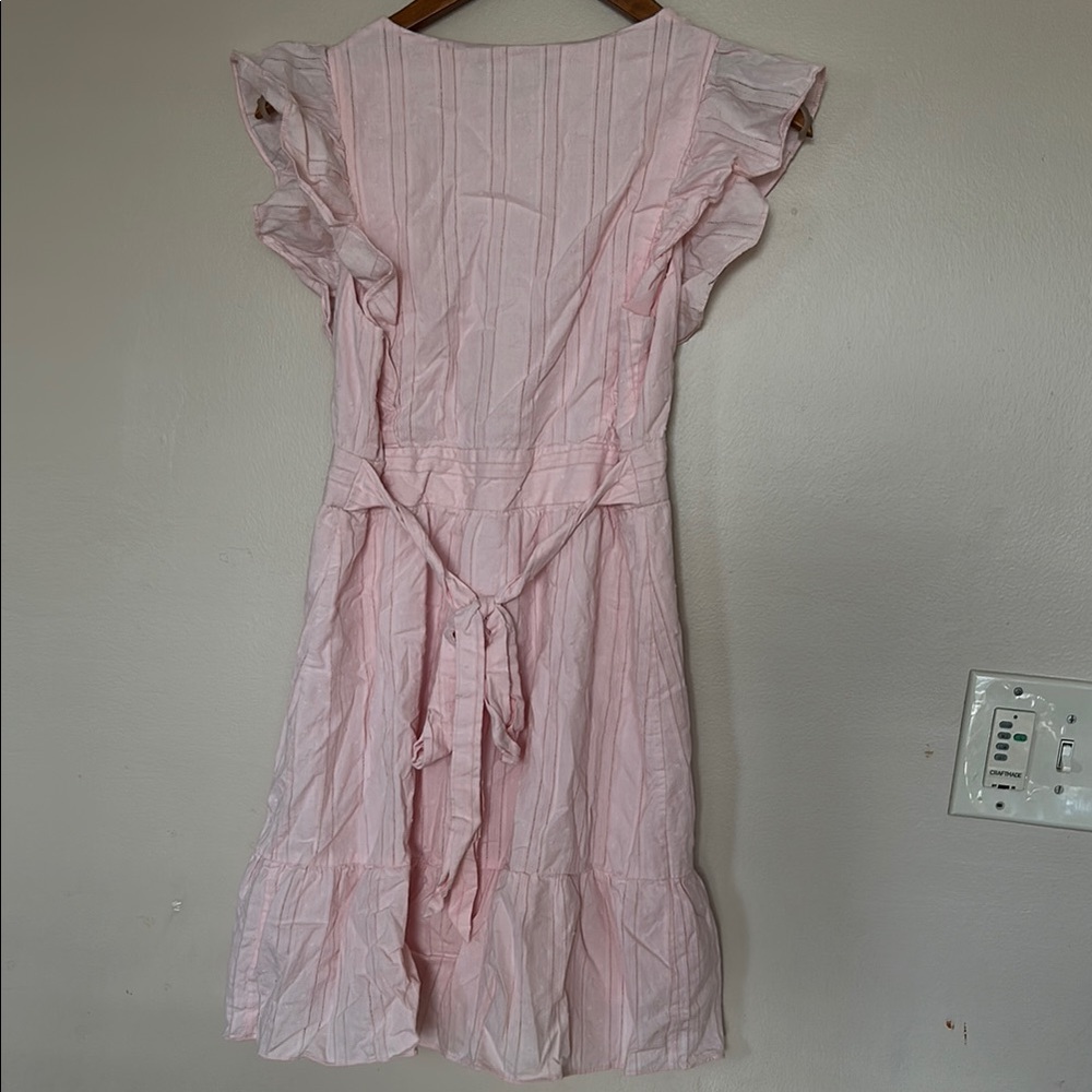 Lulu's Pink Ruffle Sleeve Dress - Picture 3 of 5